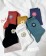 韓國笑臉花朵中筒襪NIKISSOCKS （6色一組）